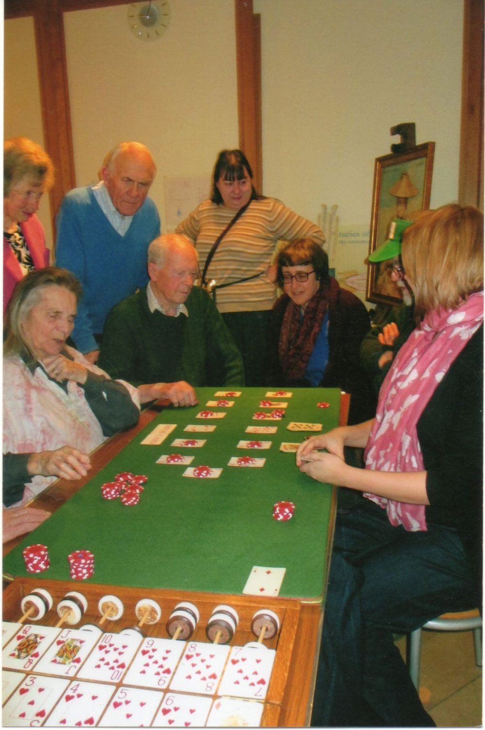 Members playing Faro at Chertsey Museum